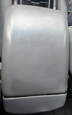 Honda 83410-s9v-a13zj 2003-2008 Pilot Center Console Lid Gray Oem Leather Armrest Cover Assembly