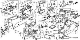 Honda 83425-sv4-000zz Genuine Bracket A Rear Console