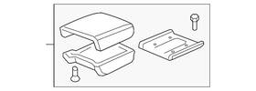 Honda 83440-sjc-a02ze Genuine Armrest Pad