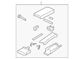 Honda 83450-sna-a52za Genuine Armrest Assembly