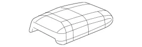 83450-tr2-g01zc Honda Genuine Armrest Cover