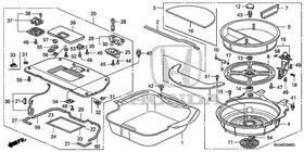 Honda 84531-shj-a21 Genuine Cylinder Floor Lid