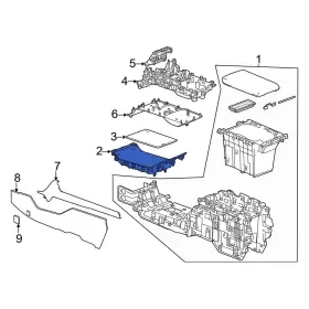 86531174 Honda Oe For Prologue 2024 Console Compartment