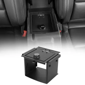 Ft.20033 Hooke Road Center Overhead Console Safe Lockbox Fit 2021-2025 Ford Bronco Black Interior