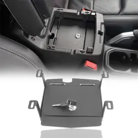Qp.mmr-2200 Hooke Road Inner Armrest Lockable Console Central Organizer Box Fit Jeep Wrangler Jl 18-24