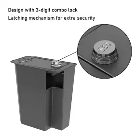 Qt.10029 Hooke Road Center Console Safe Lockbox Insert Steel For 2015-2022 Chevy Colorado Gmc Canyon