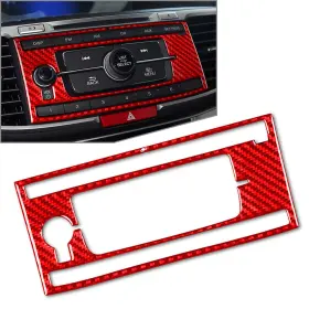 Hukyu 550738507765 Red Console Volume Switch Button Panel Cover Trim For Honda Accord 2013-2017