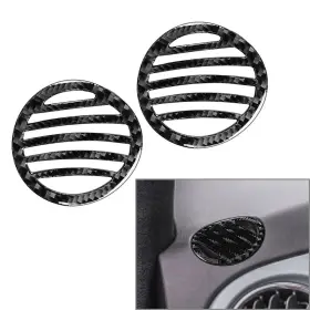 Hukyu 550738947219 2x Interior Dashboard Defogger Air Vent Panel Cover Trim For Fiat 500 2012-2015