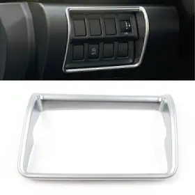 Hukyu-2050yfa2026 Hukyu Interior Headlight Switch Button Silver Cover Trim For Subaru Forester 2019-2020