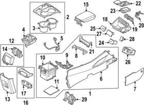 Hyundai 84619-cw000 Genuine Console Wiring Harness