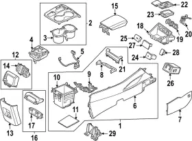 84619-cw000 Hyundai Genuine Console Wiring Harness