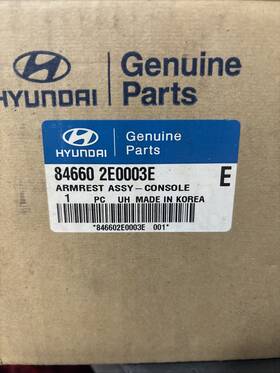 Hyundai 84660-2e000-3e Genuine 04-09 Tucson Center Console Armrest Assembly -