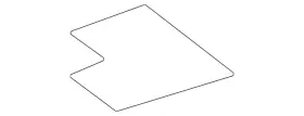 95570-l1001 Hyundai Genuine Console Mat