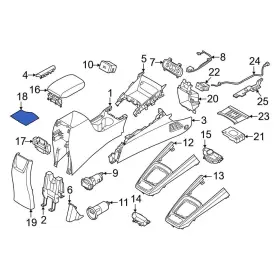84616k2000 Hyundai Oe For Venue 2020-2022 Rear Console Mat