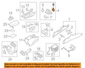 95120c1150 Hyundai Oem 17-18 Ioniq Interior-rear-12v Power Outlet Lighter Left