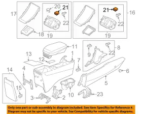 961203x0504x Hyundai Oem Center Console-auxiliary Radio Stereo Input Jack
