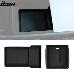 I-ogd-tsl324-3-bk Ikon Motorsports 198073327220 Fits 24-25 Tesla Model 3 Lower Upper Center Console Organizer Storage Box Tpe