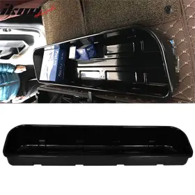 5-usb-ff150154d Ikon Motorsports Fits 15-20 Ford F-150 Sedan Crew Extended Cab Underseat Storage Cargo Box Black