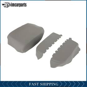 Imcarparts Im15143201c Fits Honda Pilot 2009-2015 1pcs Center Console Gray Leather Lid Armrest Cover