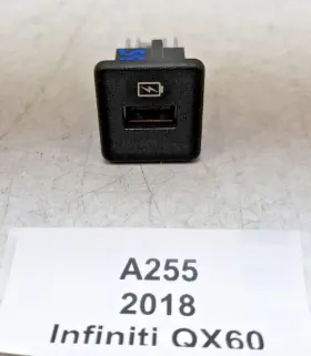 284h3-9nf0a Infiniti 17-20 Oem Qx60 Rear Left Driver Center Console Usb Charger Port Hub