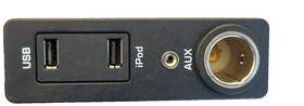 Jaguar C2d7342 2009-2015 Xf Xfr Xj Xjl Console Usb Aux Jack Power Oem Aw9319c166aa #1