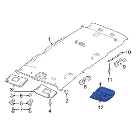 6um68ms7aa Jeep Oe For Renegade 2019-2023 Overhead Console