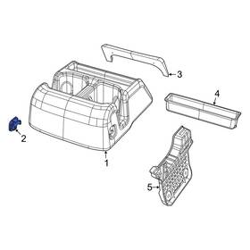 Jeep Oe 6xx04tx7aa For Grand Cherokee L 2021-2024 Rear Console Cap