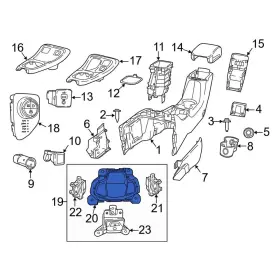 7dw82lxhaa Jeep Oe For Compass 2017-2021 Center Console Trim Panel