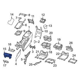Jeep Oe 7te35dx8aa Console Compartment