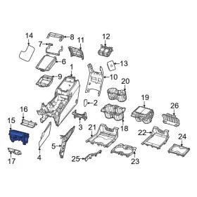 7te35dx8aa Jeep Oe Console Compartment