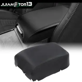 J-02itg3710abk Jijiamotor13 Fit For 2011-2022 Dodge Charger Leather Console Lid Armrest Cover Waterproof