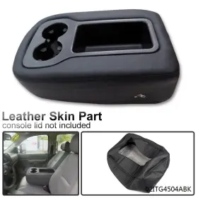 J-02itg4504abk Jijiamotor13 Top Armrest Console Jump Seat Cover Fit For Silverado Tahoe Gmc Sierra 07-13