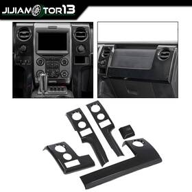 Jijiamotor13 J-02itm12fcacb 5x Center Console Dashboard Panel Cover Trim Bezels Fit For 2009-2014 Ford F150