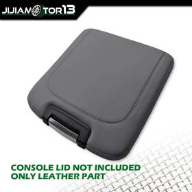 Jijiamotor13 J-02scb3724agy Leather Center Console Armrest Lid Cover Fit For 2013-2018 Dodge Ram 1500 Gray