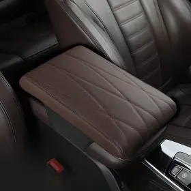 Jushope 768447677093 Car Center Console Pad Universal Leather Waterproof Armrest Seat Box Cov