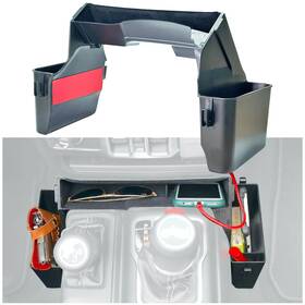 Jvma Jvma-de15 Jeep Gladiator And Wrangler Gear Shift Organizer Tray - Storage Trash Bag