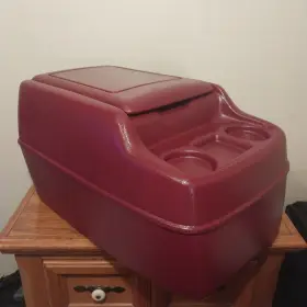 36904a K.m. Plastics Vintage Red Truck Or Van Center Console - Model No