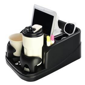 Keyiduid Xs021-update Car Console Organizer Seat With 2 Adjustable Black