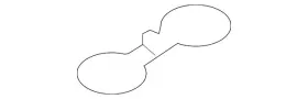 84623-f6100 Kia Genuine Cup Holder Mat