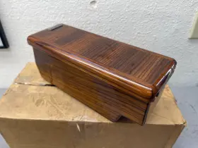 Wb-201 Kopz W201 190e Armrest Wood Box Made In Germany Nos Zebrano