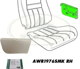 Awr1976smk Land Rover 546548 Front Seat Arm Rest Finisher Rh Beige Range P38 Oem