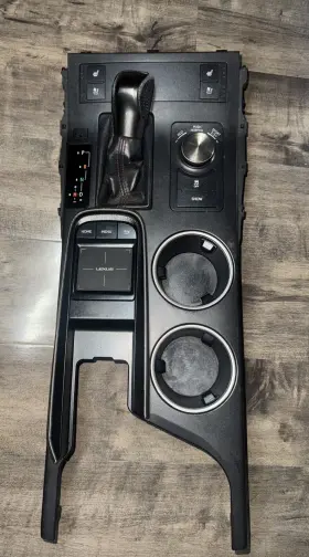 241-12746 Lexus 15-19 Rc350 Shifter Bezel Boot/eco Drive/touch Pad Seat Switch Cup Holder