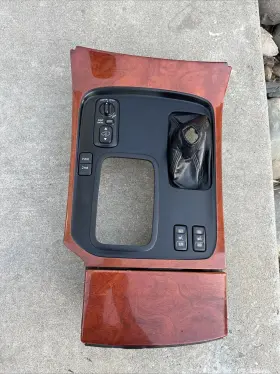 58804-60151 Lexus 1998-2002 Lx470 Center Console Upper Shifter Bezel Trim Cover With Boot Oem
