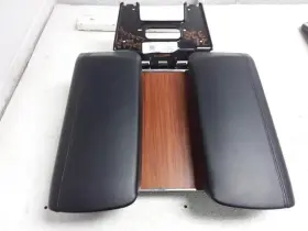 241-13223 Lincoln 2019 Navigator Front Console Dual Black Lid Woodgrain Oem
