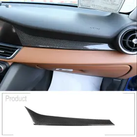 Oc03457 Llkuang Car Center Console Trim Panel Real Carbon Fiber For Alfa Romeo Giulia 2017-2020