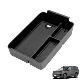 Luckeasy 24santa Armrest Storage Box For Hyundai Santa Fe 20242026 Abs Tray And Pvc Mats