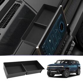 Luwu Dashbox-22-hummerev-black Dashboard Center Console Organizer Compatible With 2022 2023 2024 2025 2026 G