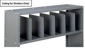 Masterack 022528kp Shelf Divider For Commercial Vehicle Storage 5 Set