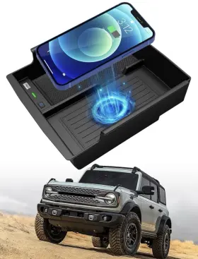 Rss001 Matsgpt Wireless Charger Center Console Organizer Tray For Ford Bronco 2021-2024
