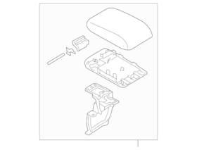 Mazda K156-64-450b-03 Genuine Armrest Assembly